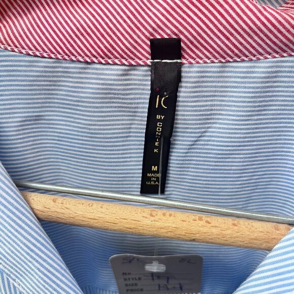 IC by Connie K Blue and White Striped Pullover Shirt- Sz. M - Picture 2 of 7